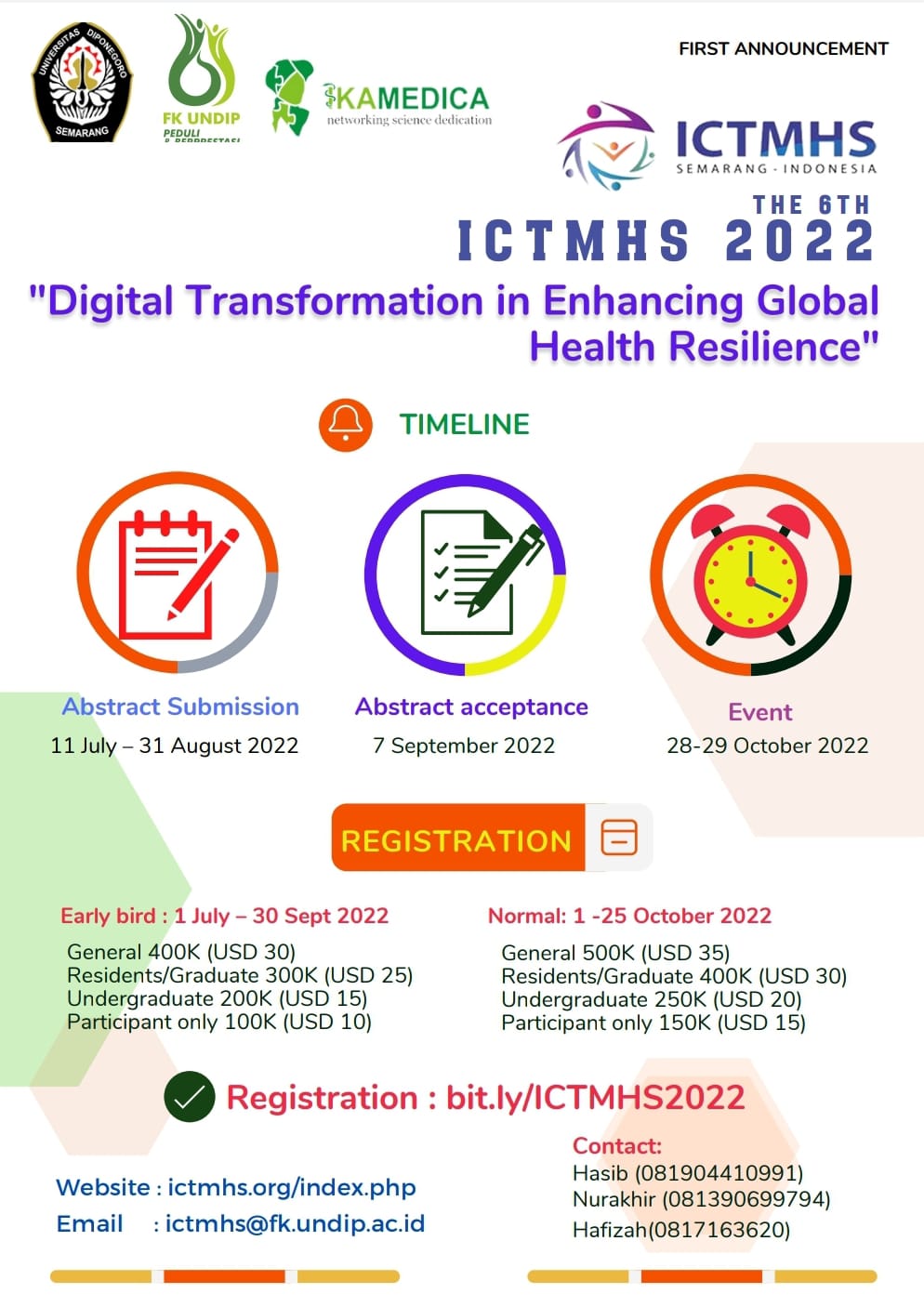 The 6th International Conference on Translational Medicine and Health Sciences (ICTMHS)